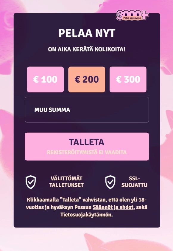 Possu Casinon banneri