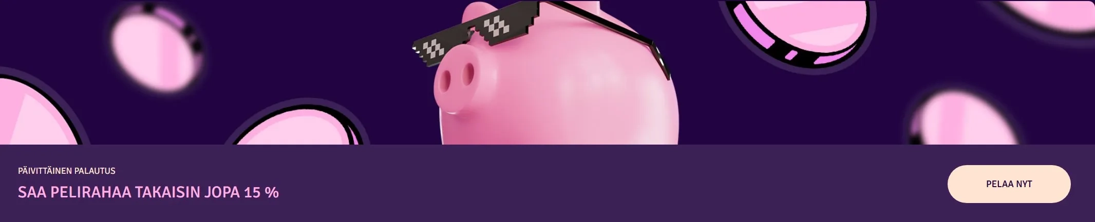 Päivittäinen 15 % cashback